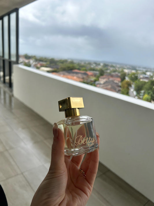50ml Luxe Engraved Gold Filled Perfume - Bridesmaids Gifts For Her/ Corporate Gift