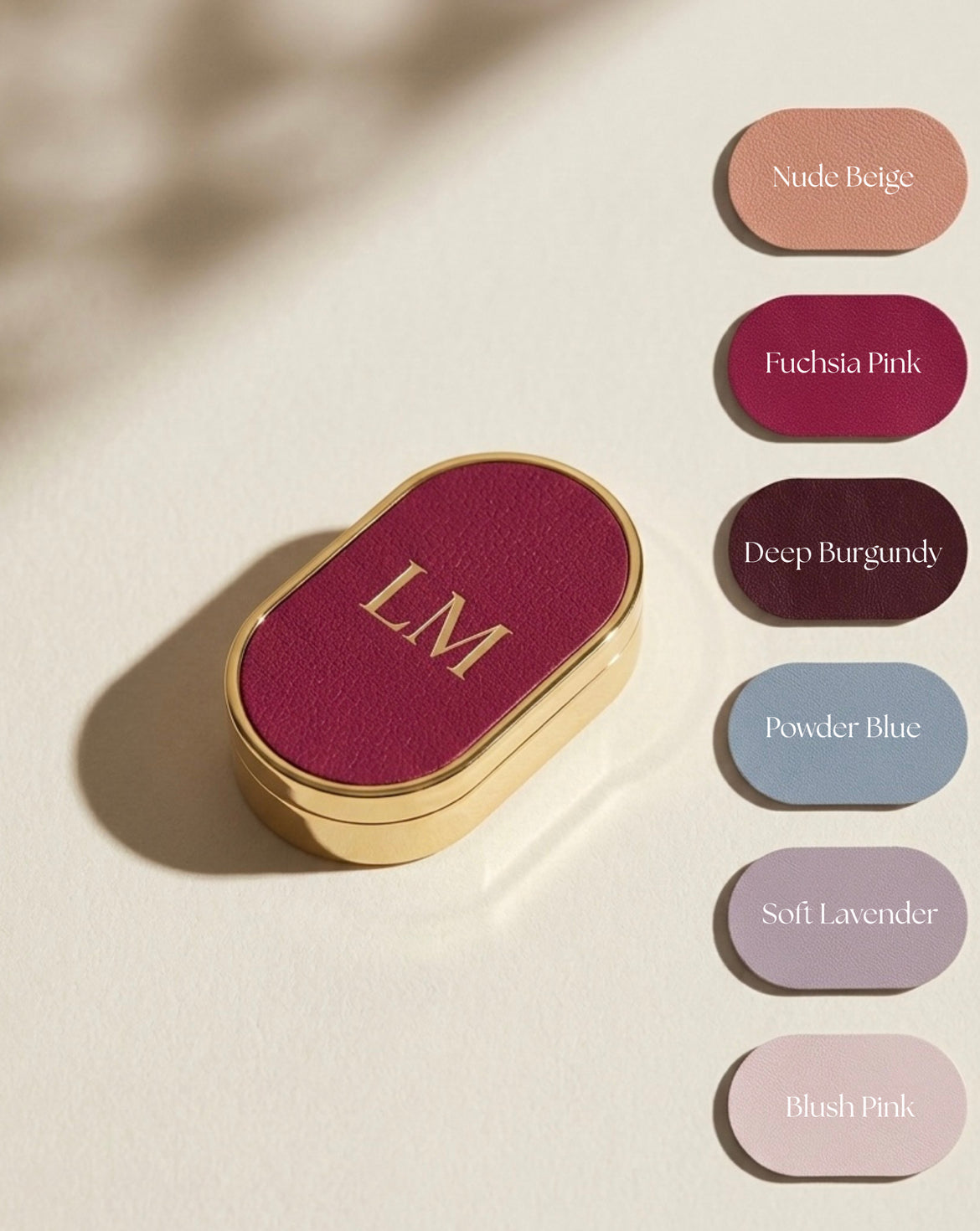 Signature Personalised Perfume Case & Balm | Custom Leather Solid Perfume | Luxury Gift