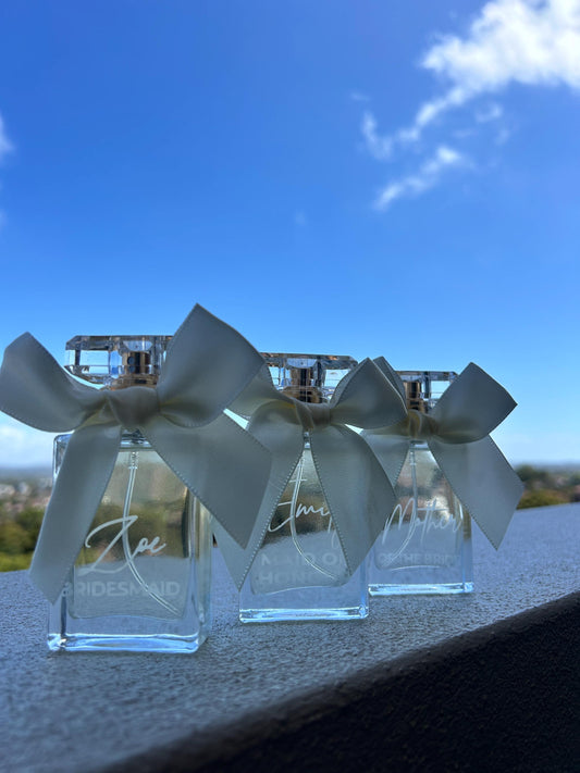 30ml Signature Engraved Perfume Bottle  Hand Made Gift for Her (bottle only)