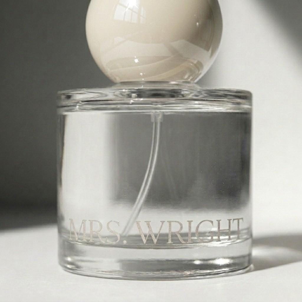 Personalized 50ml Perfume Bottle Custom Engraved Glass Keepsake